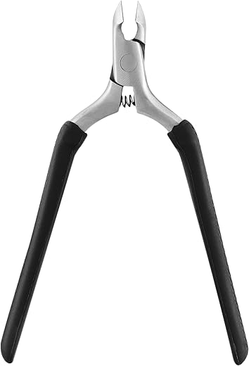 Beauté Secrets Cuticle Trimmer Cuticle pusher Cuticle Cutter Cuticle Nippers Cuticle Remover Pedicure Tools with Silicone Handle, Black