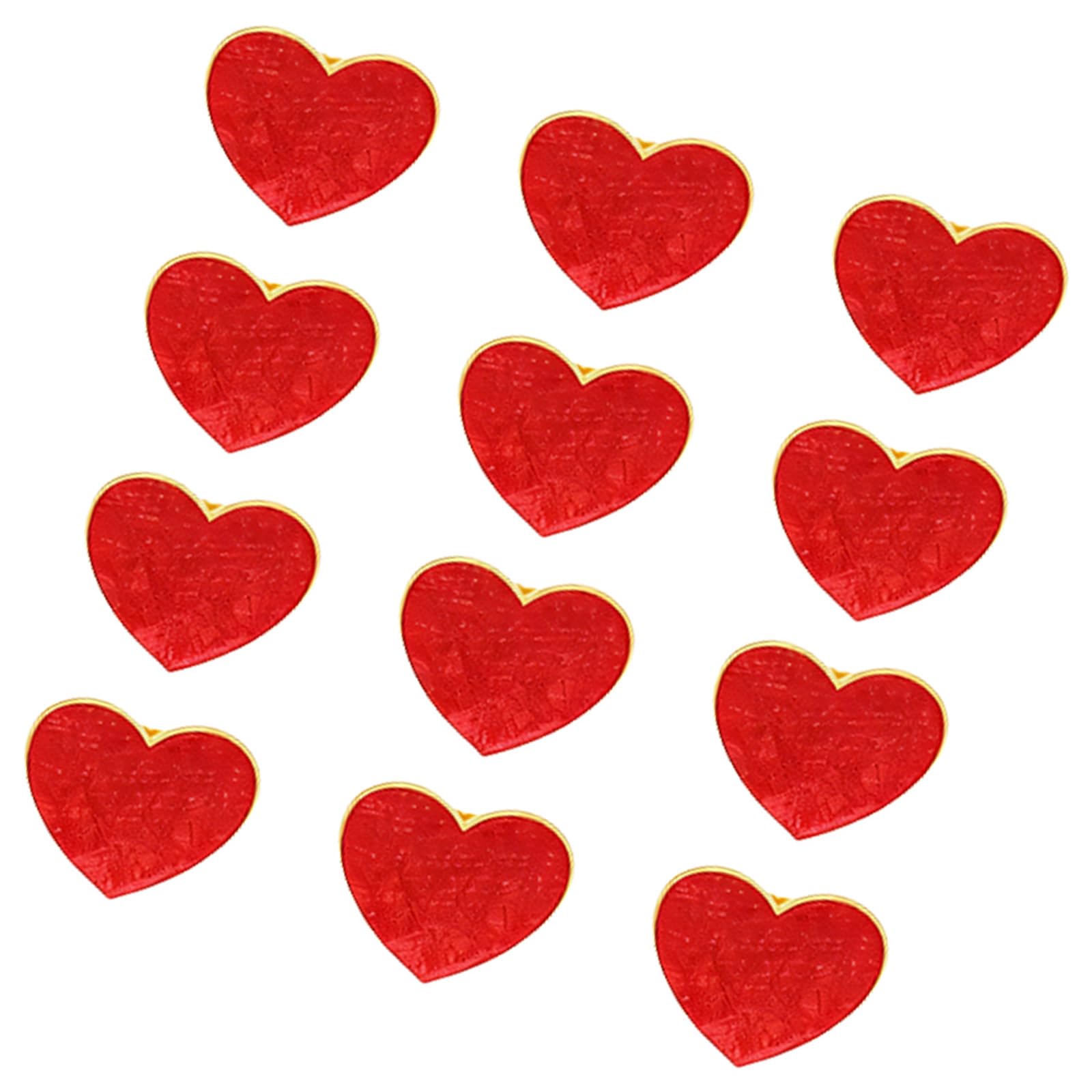 Jazuaiao 12Pcs Valentines Heart Napkin Holders Table Arrangement Items for Intimate Dinner and Holidays Party Napkin Holders