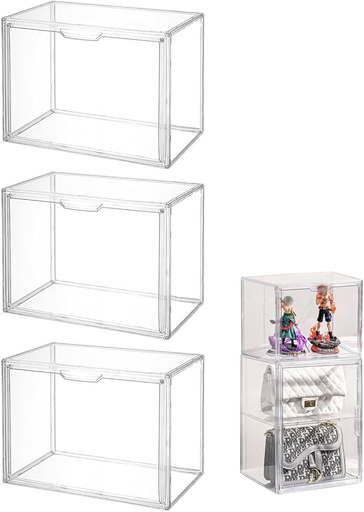 Amazon.co.jp: Gevvnss フィギュアケース 3個セット アクリルケース