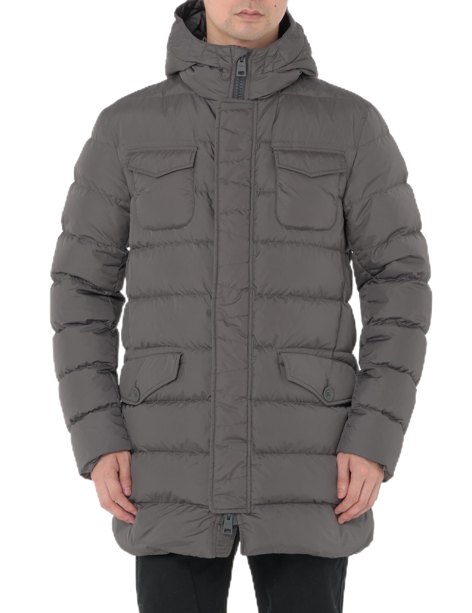 新品 HERNO FOOD COAT ヘルノ はっ水 フーディー ミドル コート HERNO(ヘルノ)｜【MEN】はっ水ナイロン フーディーコート