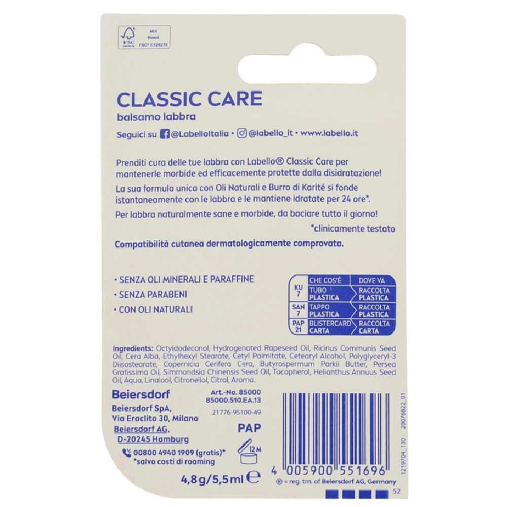 Labello Balsamo Labbra Burro Di Karite 5.5ml Idratante