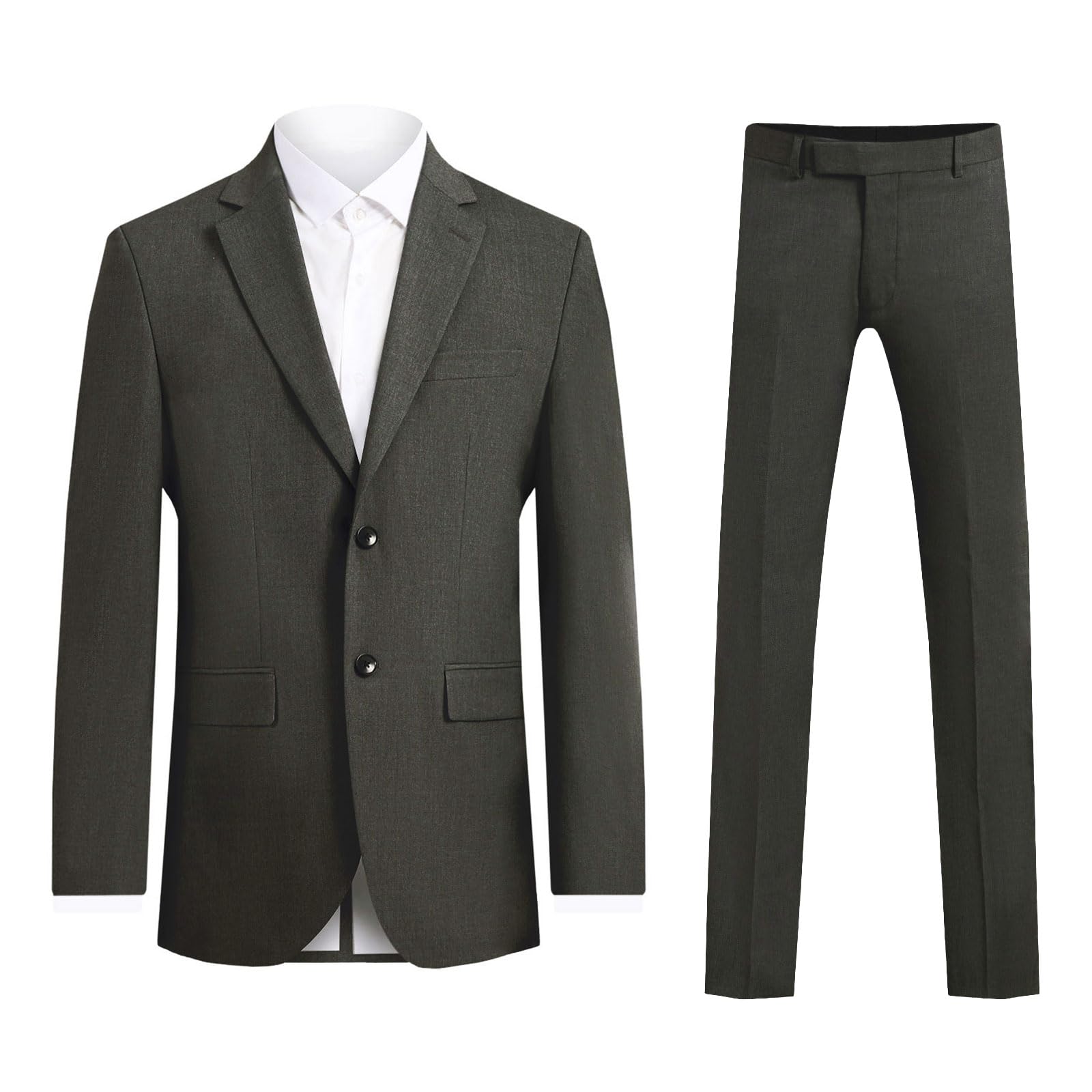 Grey 2 Piece Suit - Dobell - Regular Fit - 46R