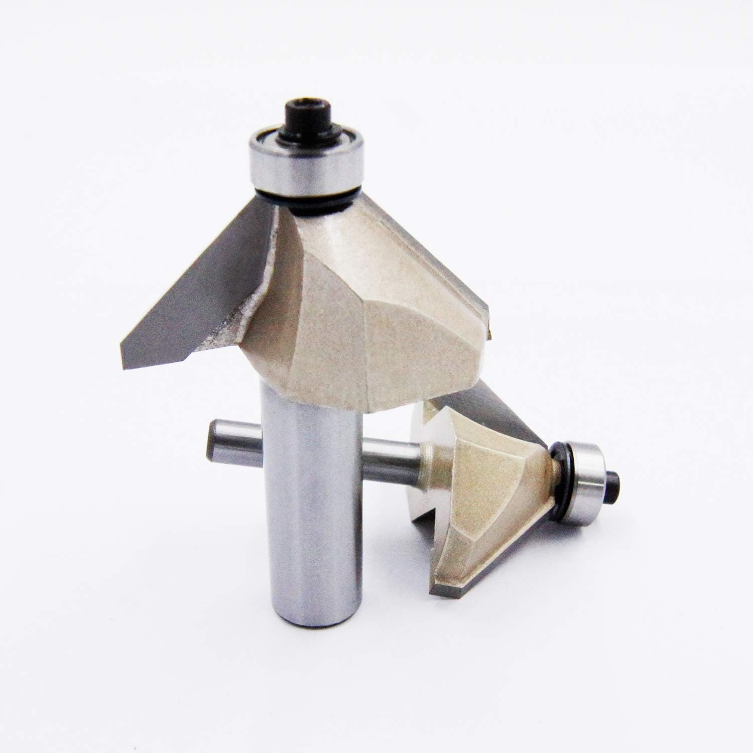Exсluѕіvе Dіѕсоunt 🔥 TIDEWAY 45 Degree Bevel Edge Forming Router Bit Carbide Tipped Chamfer Router Bit, Diameter 1-3/8, Shank 1/2