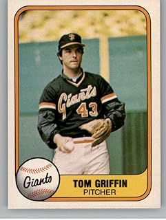 1981 Fleer #456 Tom Griffin San Francisco Giants Official MLB Trading Card in Raw (EX-MT or Better) Condition