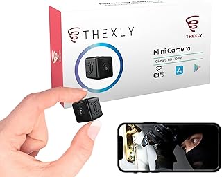 THEXLY Mini Telecamera spia nascosta HD wifi professionale Spy cam quadrata sorveglianza interno 1080p micro videocamera con sensore di movimento e visione notturna THEXLY Mini Telecamera spia nascosta HD wifi professionale Spy cam quadrata sorveglianza interno 1080p micro videocamera con sensore di movimento e visione notturna