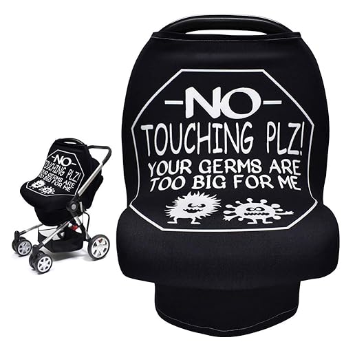 Miniatura 1 de Metplus Funda de asiento de automóvil sin contacto para bebés, fundas de lactancia para mamá, bufanda de lactancia, toldo multiusos para asiento de