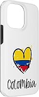 Vista 3 de iPhone 14 Pro Max Colombia Heart Art Cool Sudamérica Español Colombiano Estuche de regalo
