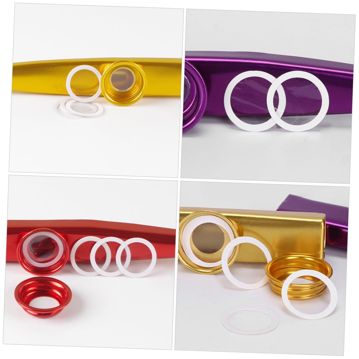 Vaguelly 10Pcs Dimo ​​Kazoo Filme Filmy Drewniane Kazoo Film Kazoo Flute Skin Membrany Kazoo Film Film Majo