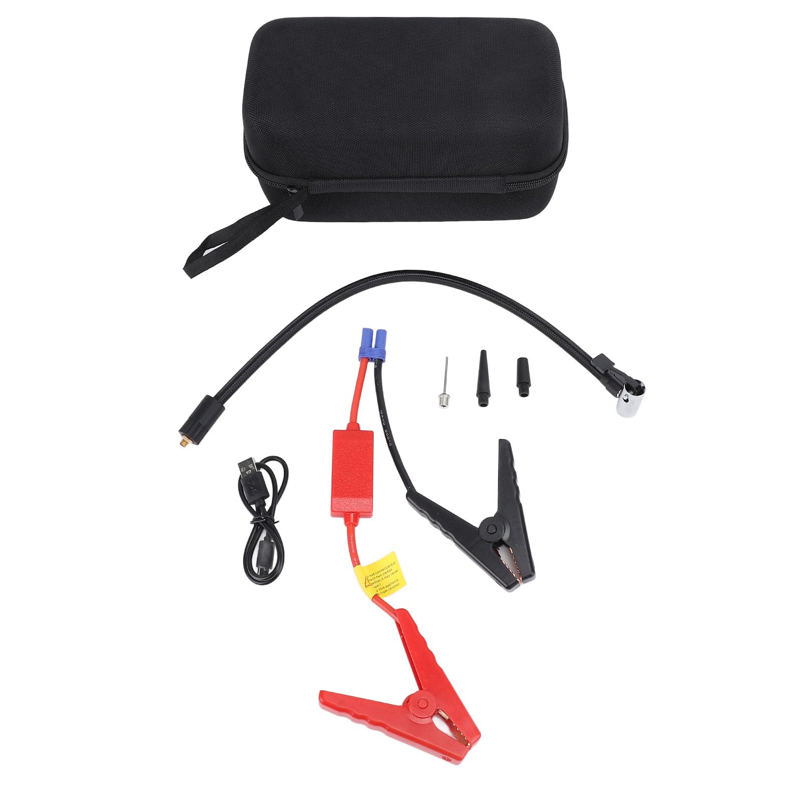 Démarreur de Secours de Voiture 12 V, 10 000 MAh, 4 000 A, Puissance de Pointe, Boîte de Saut de Batterie de Voiture, Gonfleur de Pneu Portable pour éclairage de Secours et Gonfleur de