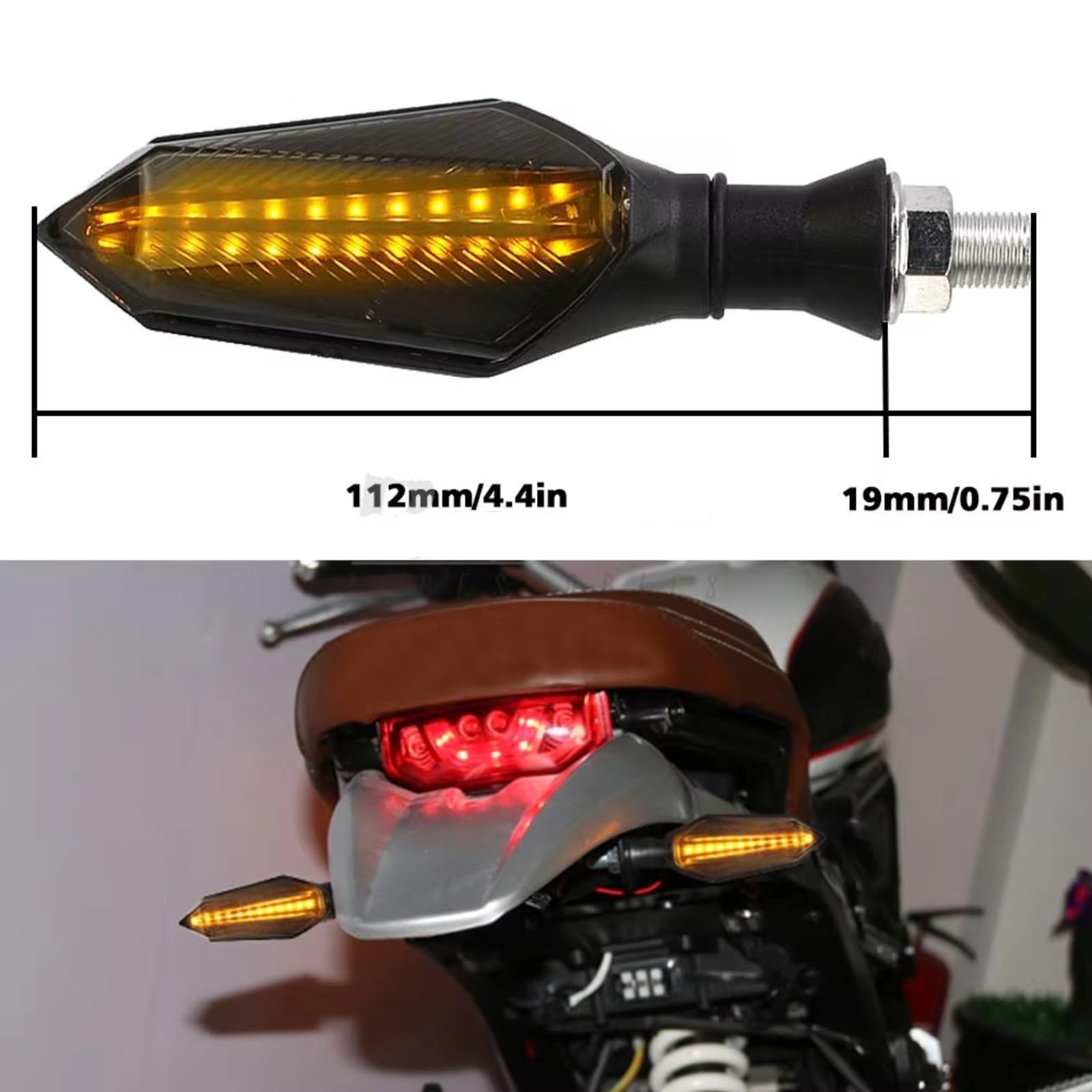 Moto Intermitentes para HP2 para K1200R para Sport para K1200RS para K1200S para K1200GT Luz Intermitente De Señal De Giro Universal para Motocicleta