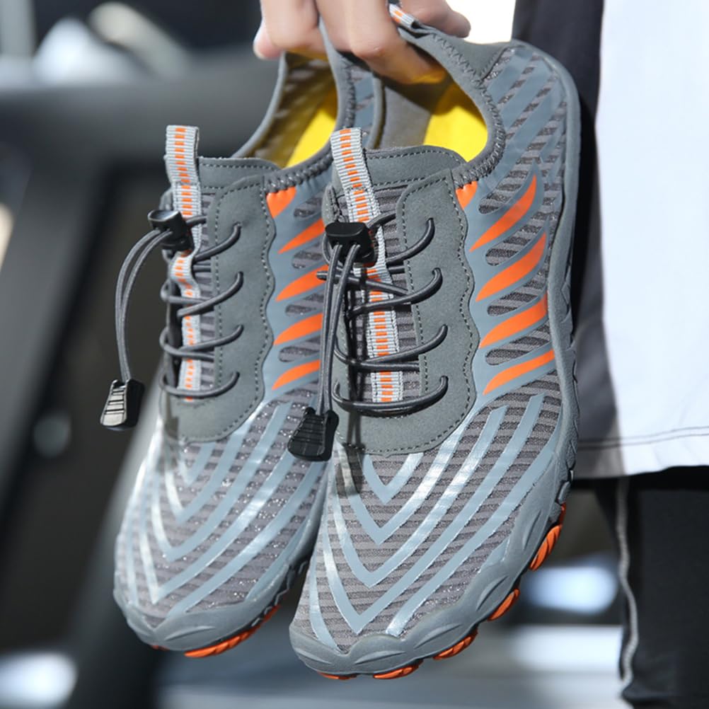 Zapatos Pies Descalzos para Hombre Mujer, Zapatos de Agua de Correa Ajustable Secado Rápido, Zapatillas Aqua Malla para Running, Natación, Playa, Buceo