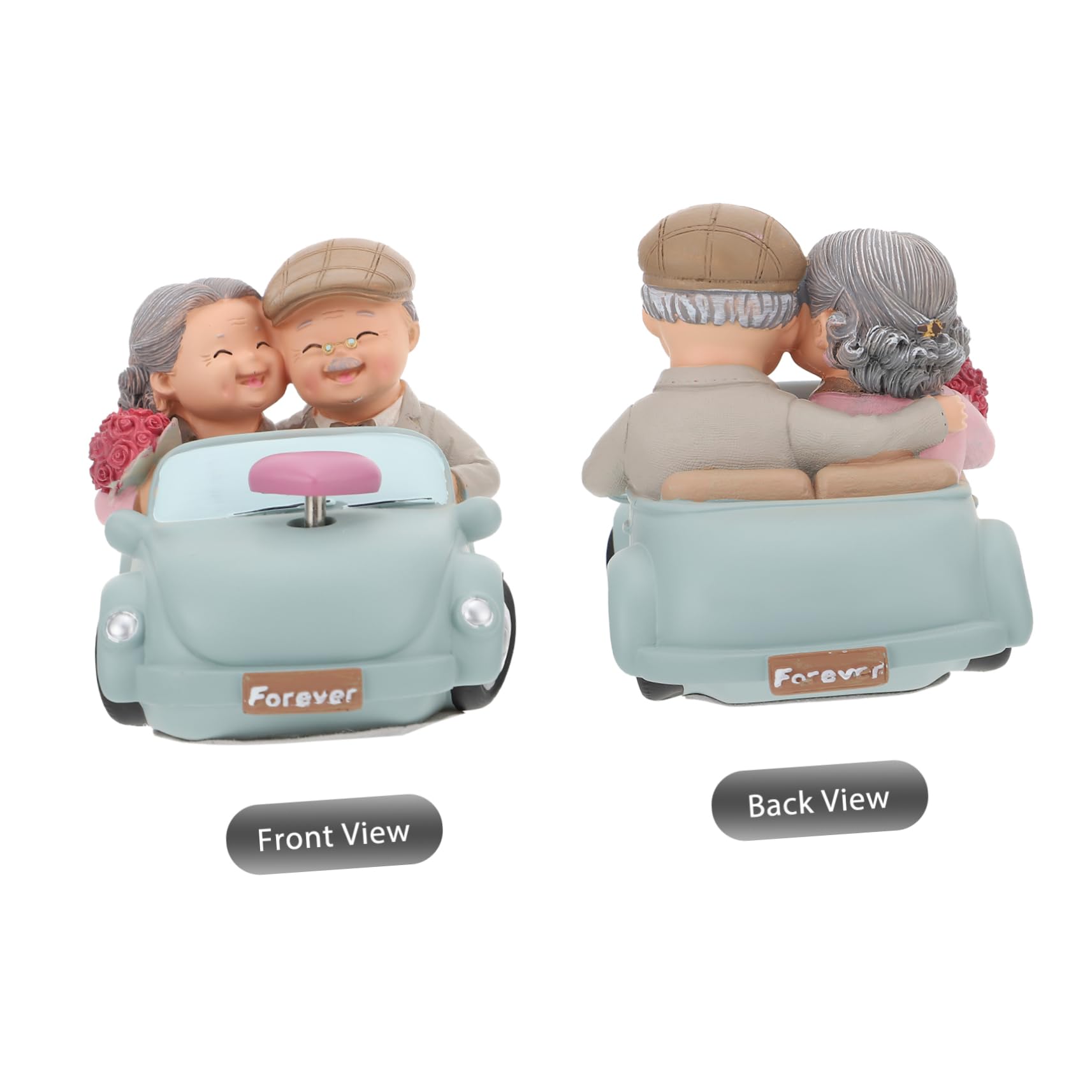 Cabilock 1stk Harz Paar Ornamente Hochzeitspaar Dekofigur Schmuck Für Ältere Paare Kuchen Figuren Tisch Figuren Zum Hochzeitstag Opa Und Oma Bräutigam Mini Statue