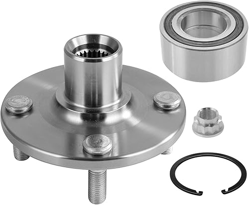 Miniatura 16 de Detroit Axle - Cojinete de rueda delantera izquierda o derecha y conjunto de cubo con 5 lengüetas de repuesto para Hyundai Sonata (2016-2019) Tucson