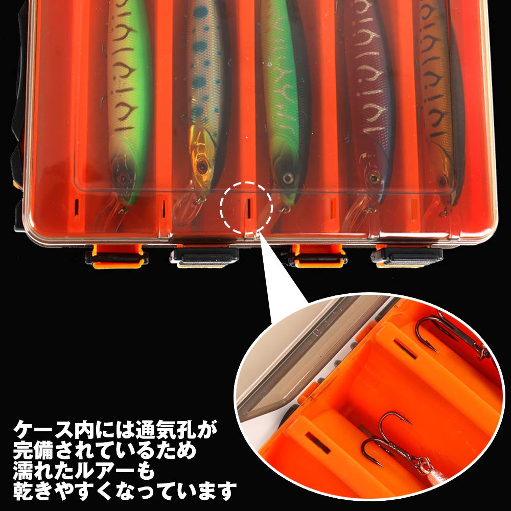 タックルボックス両開きルアーほか Amazon.co.jp: Coo タックルボックス 釣り具収納 ルアーケース
