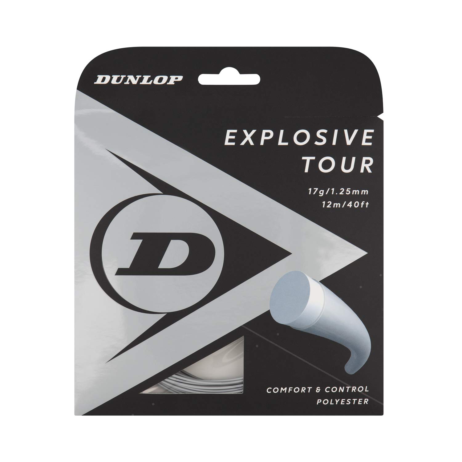 Dunlop Explosive Tour Tennis String, Silver