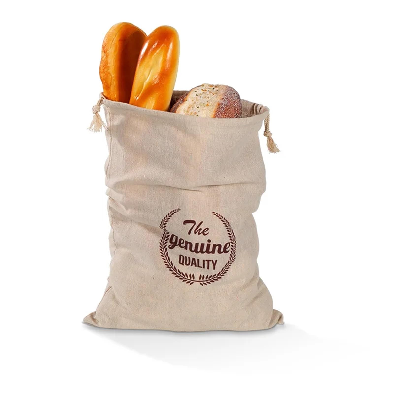XXHNBF Homemade Bread Storage Bags, Bread Bags, Linen Storage Bag Reusable Drawstring For Homemade Artisan Loaf
