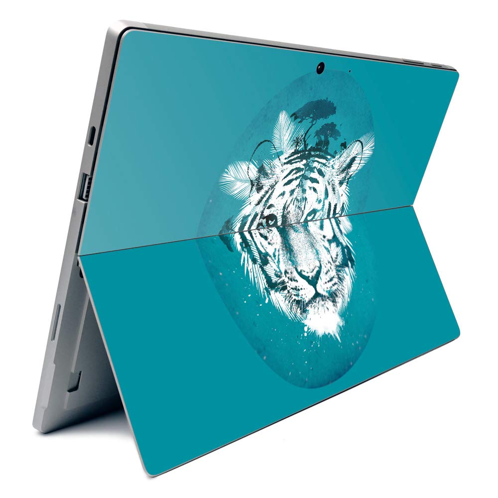 MightySkins Skin for Microsoft Surface Pro 7 - White Tiger