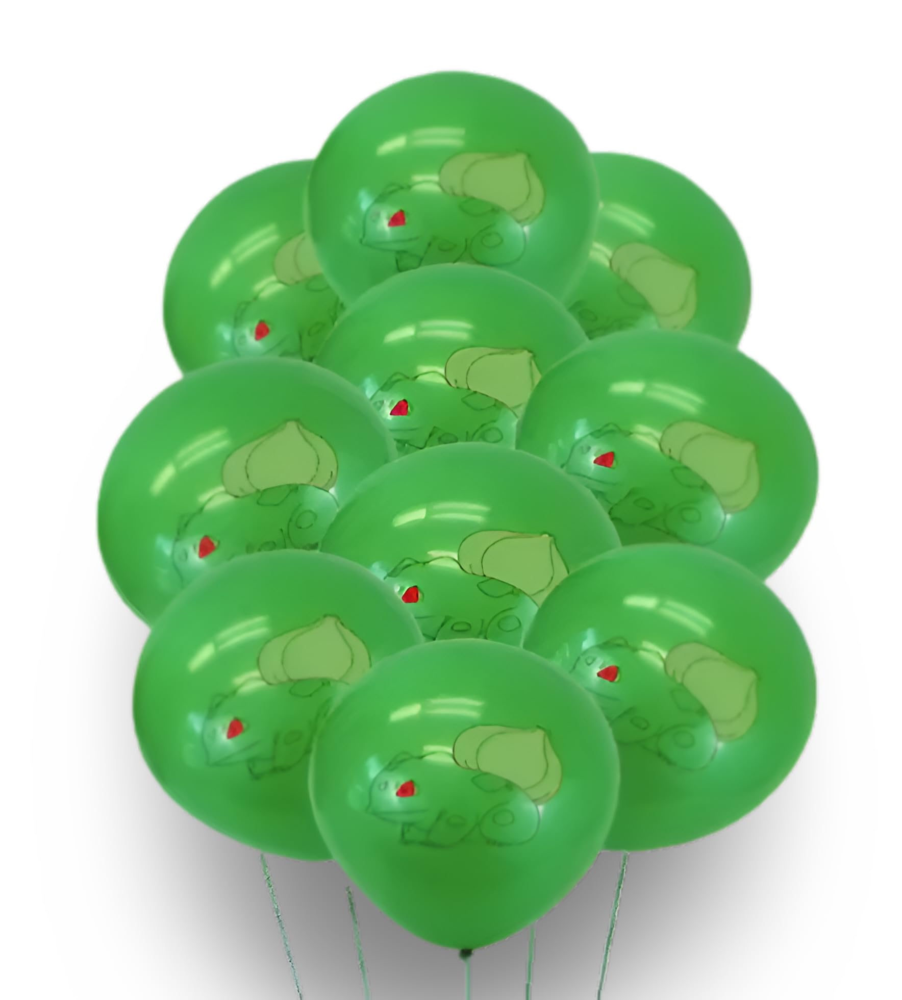Pokémon Party Supplies | 15+ Years | 10 x Balloons | Bulbasaur (Style 3) — image 1