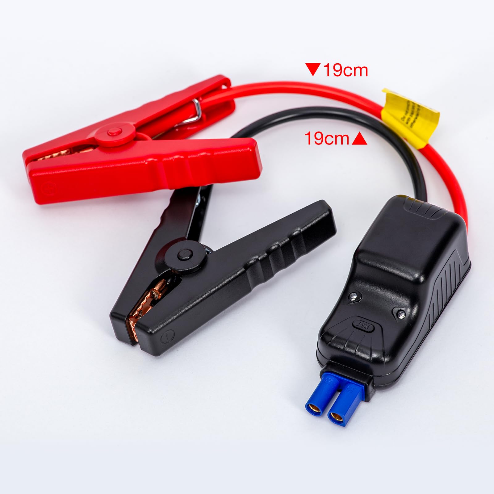 Povasee Heavy Duty Krokodilklemmen Starthilfekabel für Auto, Kompatibel für Meisten 12V Starthilfe Powerbank, Funkensicher und Anti-Reverse-Verbindung EC5 Starterkabel