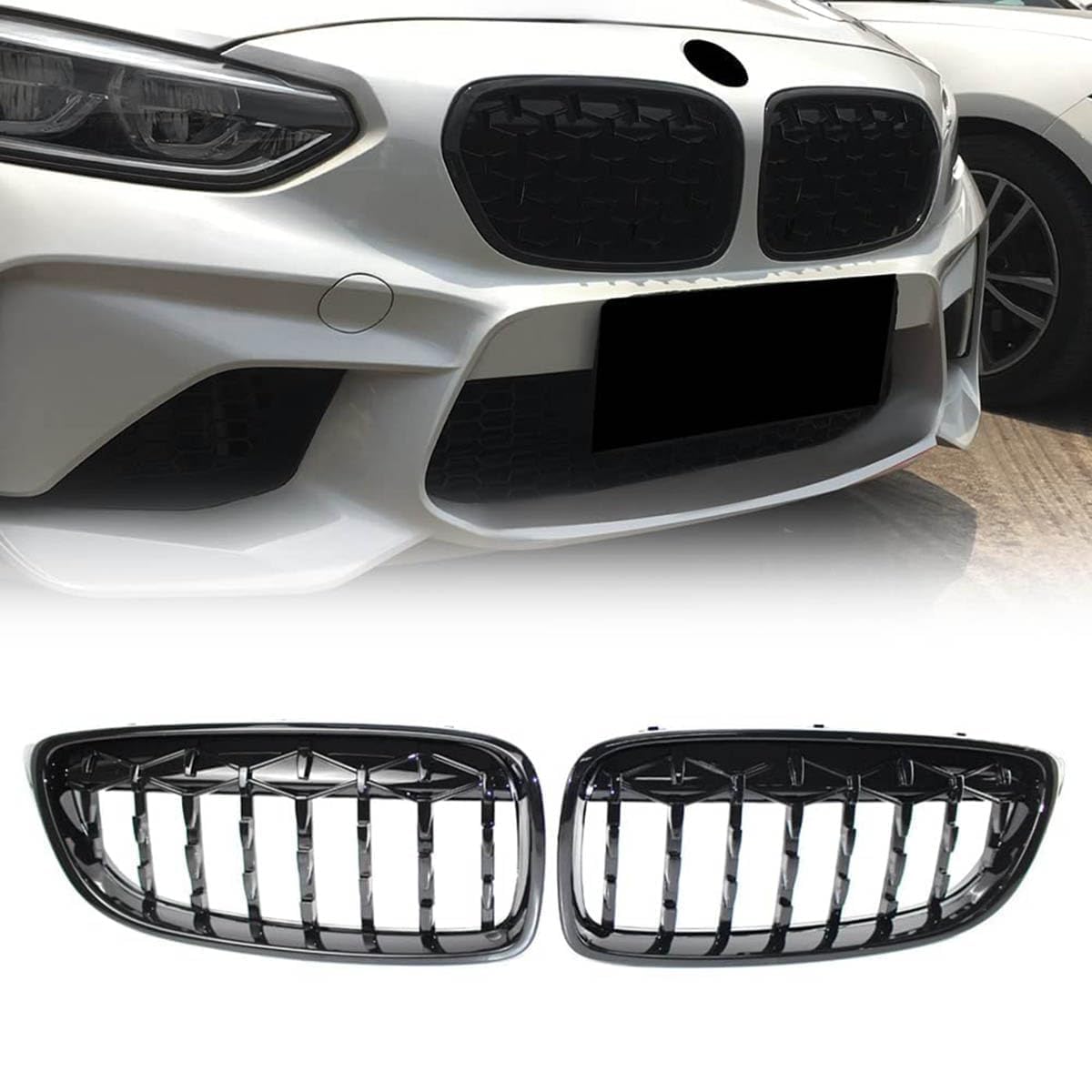 Grille de radiateur BMW F32 F33 F36 avec flux d'air optimisé pour moteur