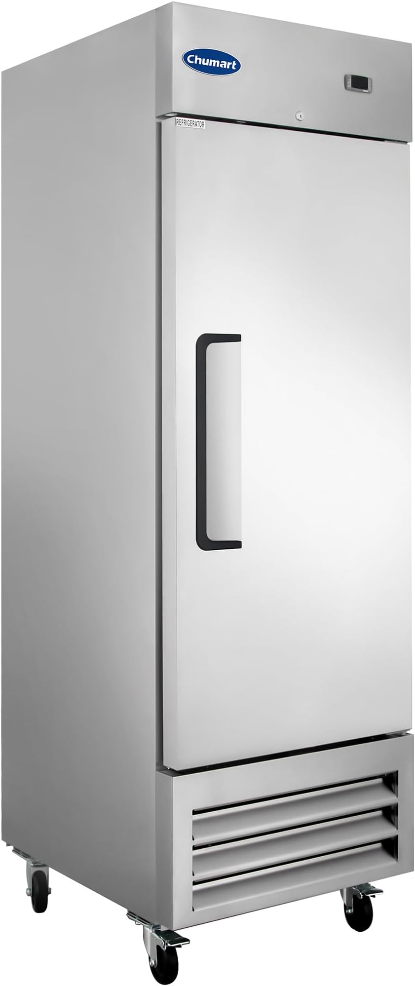 27" W Commercial Refrigerator Single Door 23 Cu.ft Commercial Fridge Fan cooling Stainless Steel Reach-in Refrigerator with Digital Thermostat for Restaurant, Bar, Commercial Use, etc