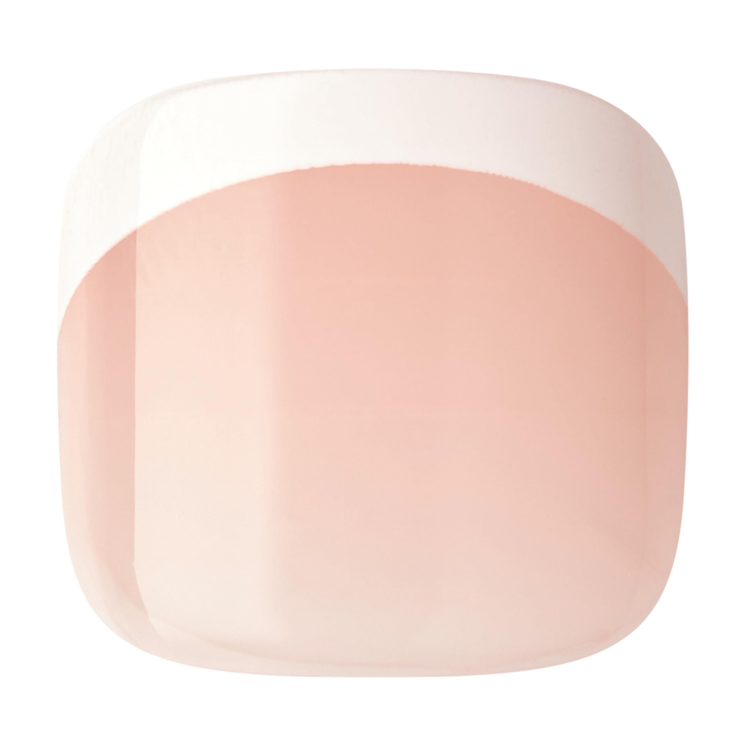 KISS imPRESS No Glue Pedi Press-On Nails, Design, 'Waterfalls', Light Beige, Short Size, Squoval Shape, Includes 24 Nails, Prep Pad, Instructions Sheet, 1 Manicure Stick, 1 Mini File