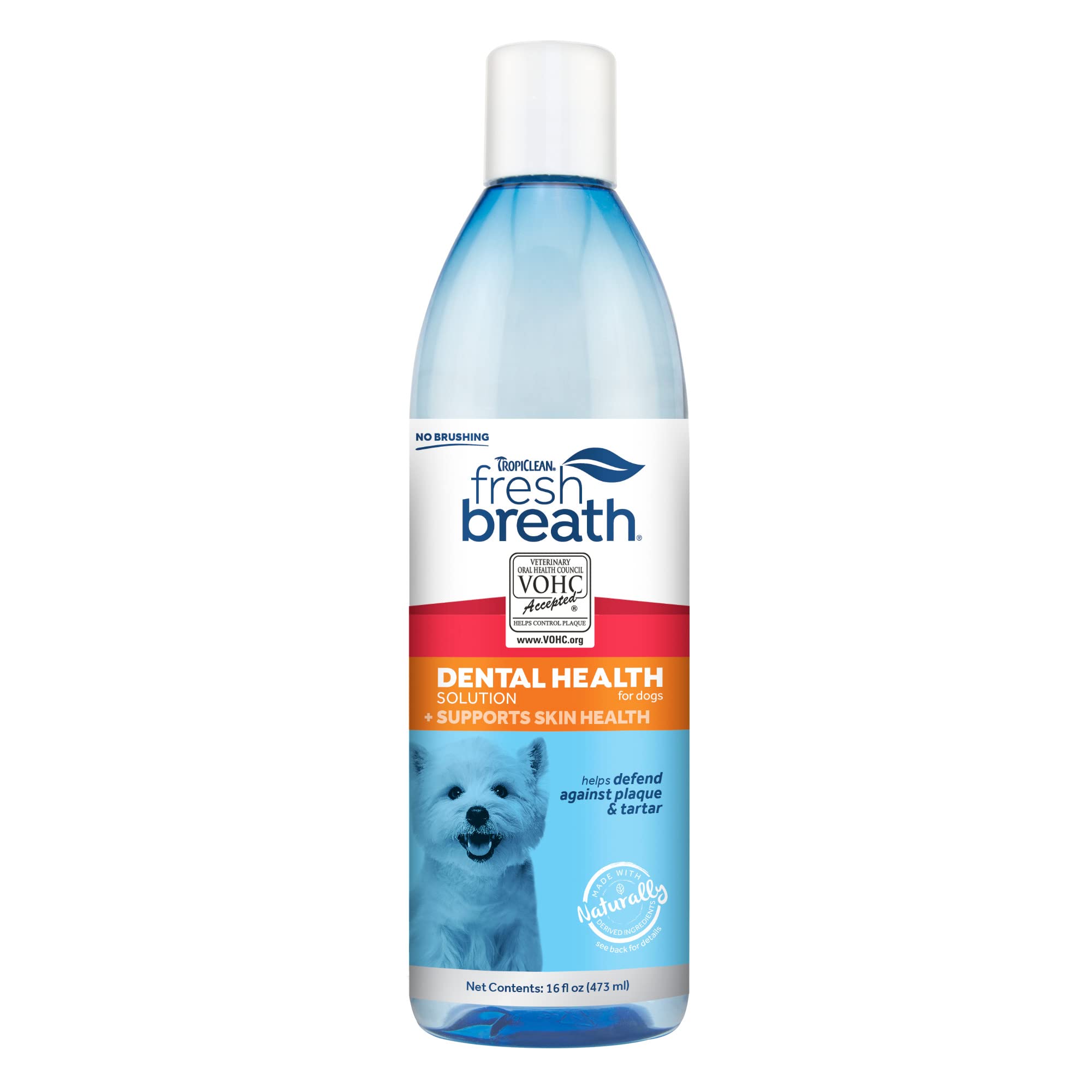 Fresh Breath Certified Wellness Collection Dental Health Solution - Prevents Plaque & Tartar - VOHC Accepted - Freshens Bad Dog Breath