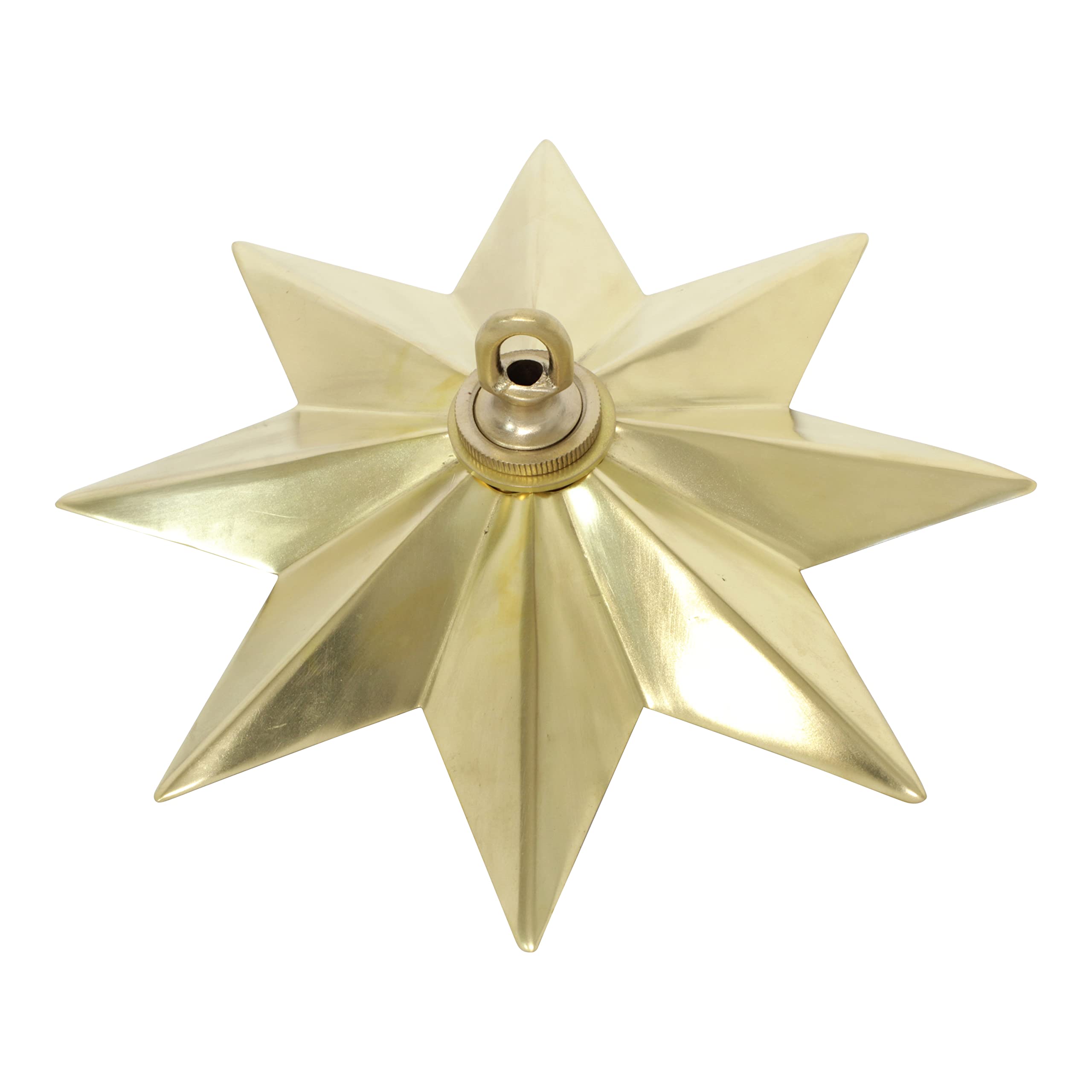 RCH Hardware CN-BR11H-218 Brass Modern Star Ceiling Canopy, 8.6 Inch, Acid Dipped