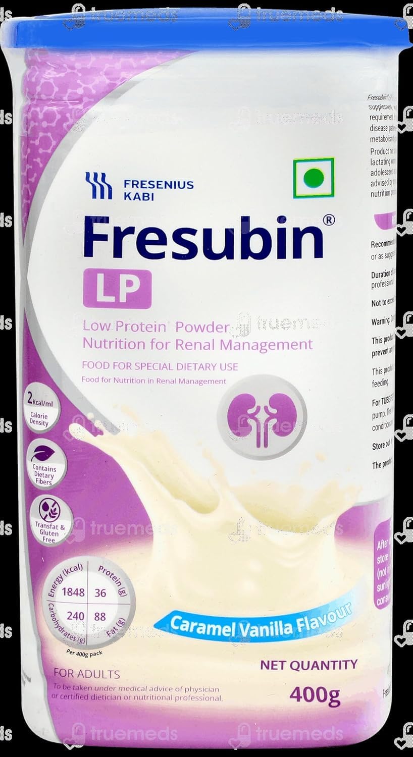 Fras-uben LP Meal Replacement Powder, Low-Protein Formula for Renal Support, with Vitamins & Minerals, Caramel Vanilla Flavour, 400g pack of 1-image-28