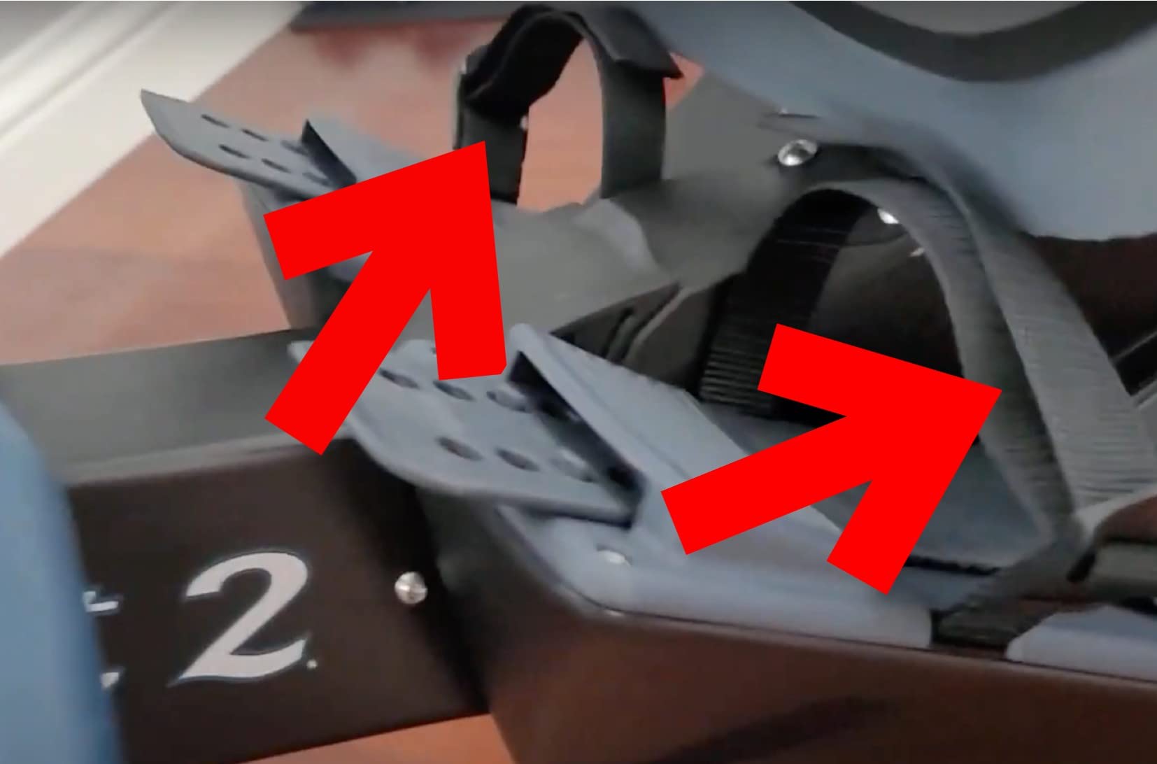 2 Cinghie Per Piedi Per Vogatore - Regolabili In Nylon | Ideali Per Fitness E Allenamento In Palestra - Foto 2