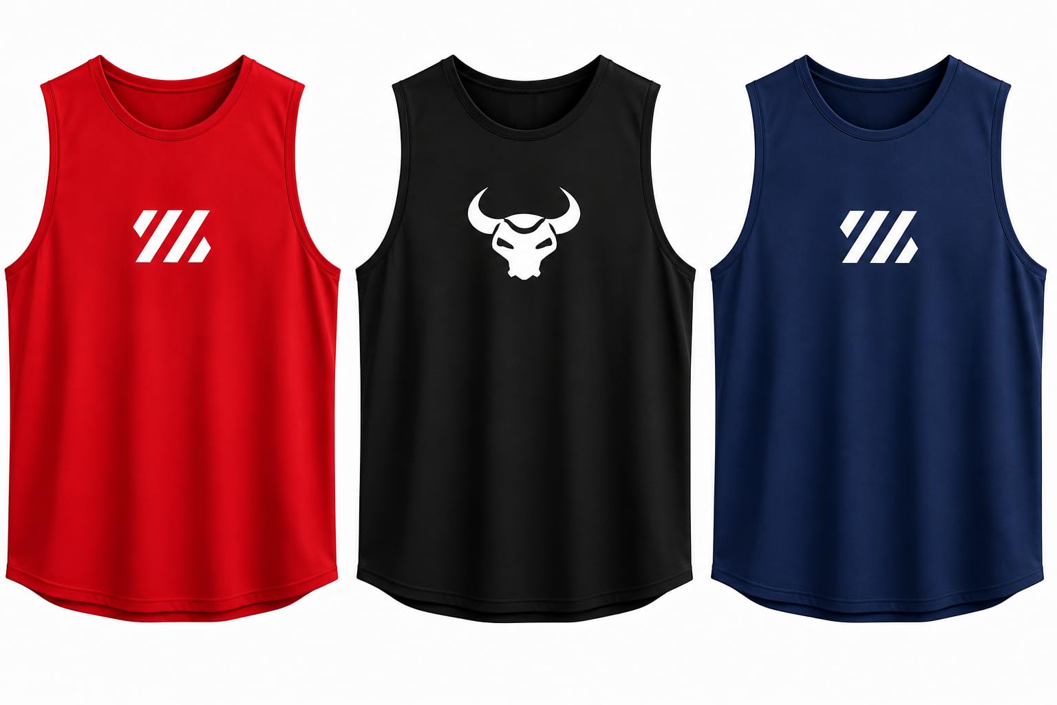 Men's Gym Vest,Sleeveless Tank Top, Lightweight Breathable Polyester, Stretchable Workout Vest for Gym, Running & Fitness Training Pack of 3-picture-41