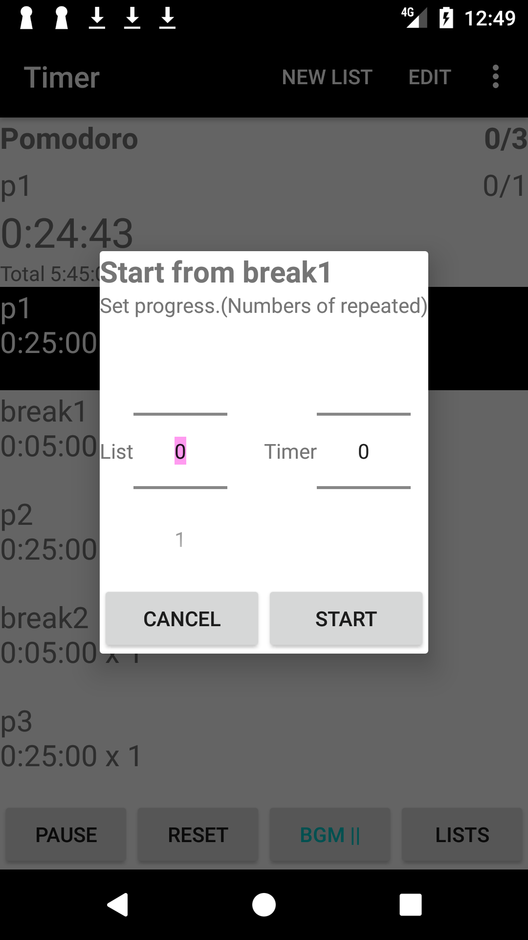 Sequential Timer(routine timer, interval timer ) App on Amazon Appstore