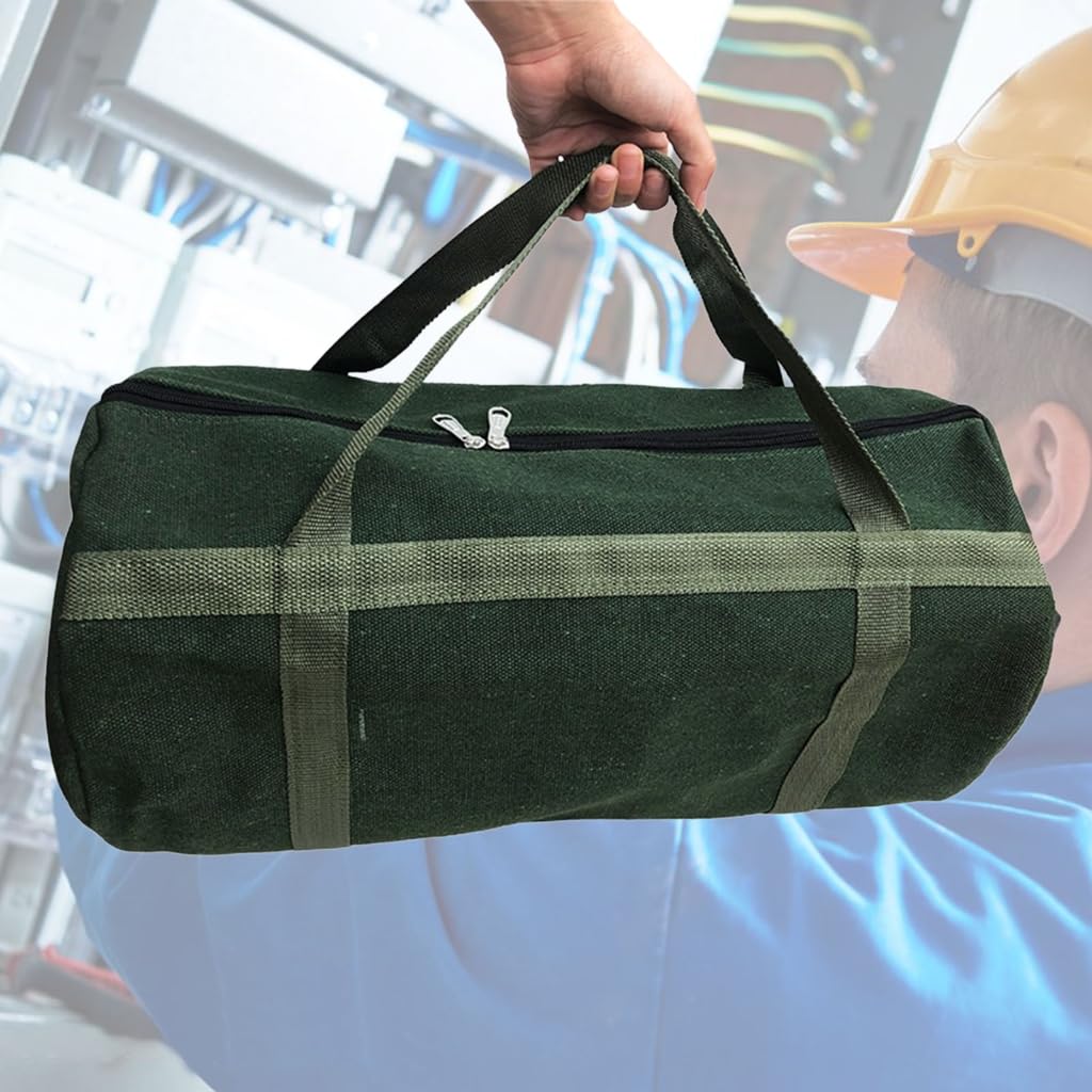 Bolsa de herramientas de lona fiable para organizar y transportar equipos eléctricos