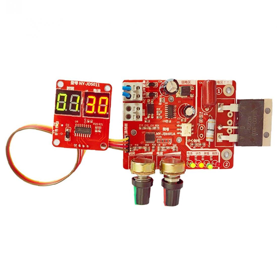 NY D01 Spot welding machine digital display control board Time Current Adjustable Updating Current Controller with Digital Display 100A