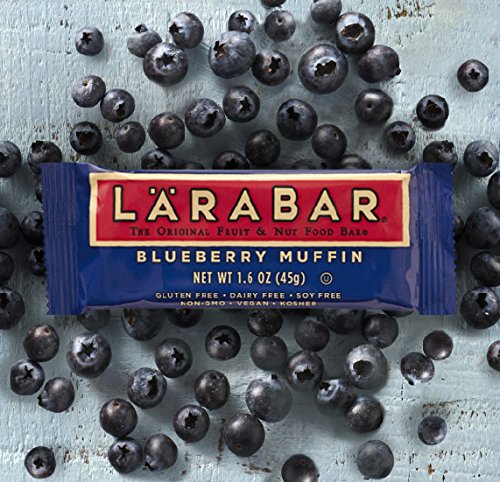Larabar Gluten Free Bar, Blueberry Muffin, 1.6 oz Bars (5 Count), Whole Food Gluten Free Bars, Dairy Free Snacks