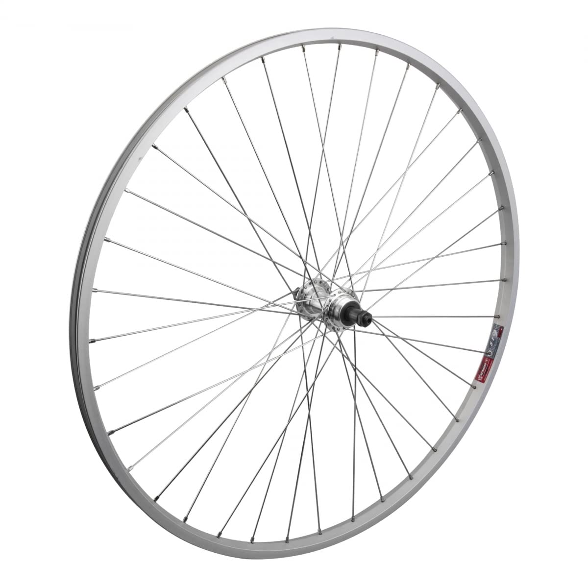 Wheel Front 700 x 35 Silver, QR Silver Alloy Hub, 14g SS Spokes, 36H