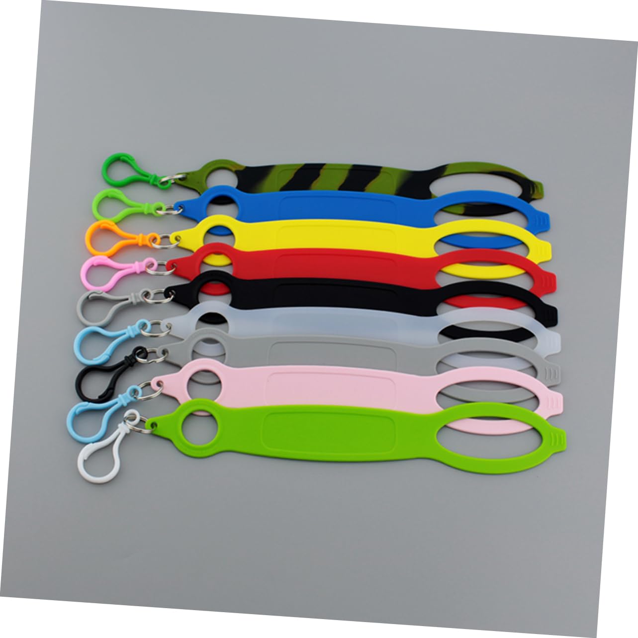 BESPORTBLE Lot de 2 Sangles Souples en Silicone pour Bouteille Deau Porte-clés pour Randonnée Et Cyclisme 9 Pièces
