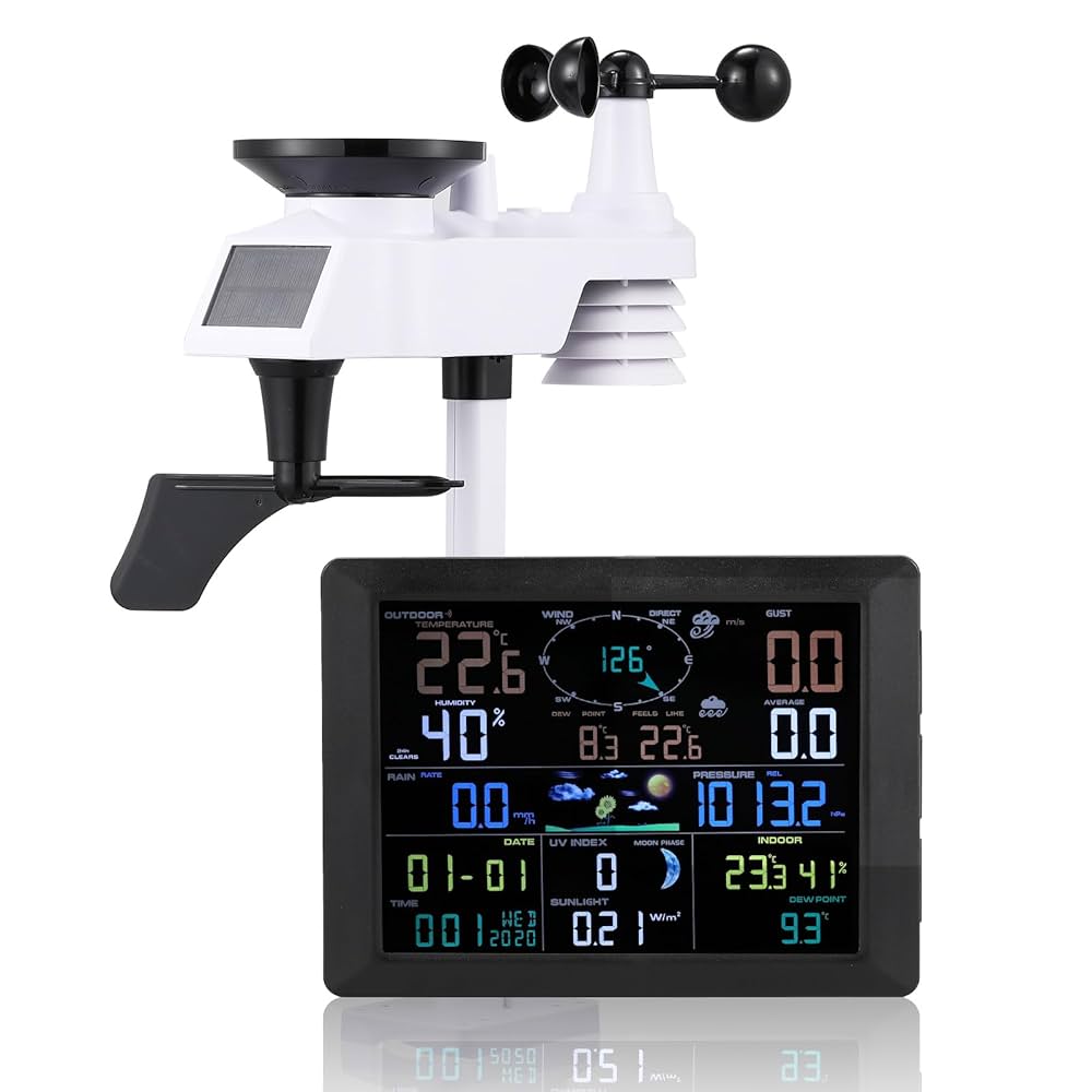 ウェザーステーション Amazon | Moongiantgo ウェザーステーション 気象観測器 気象計