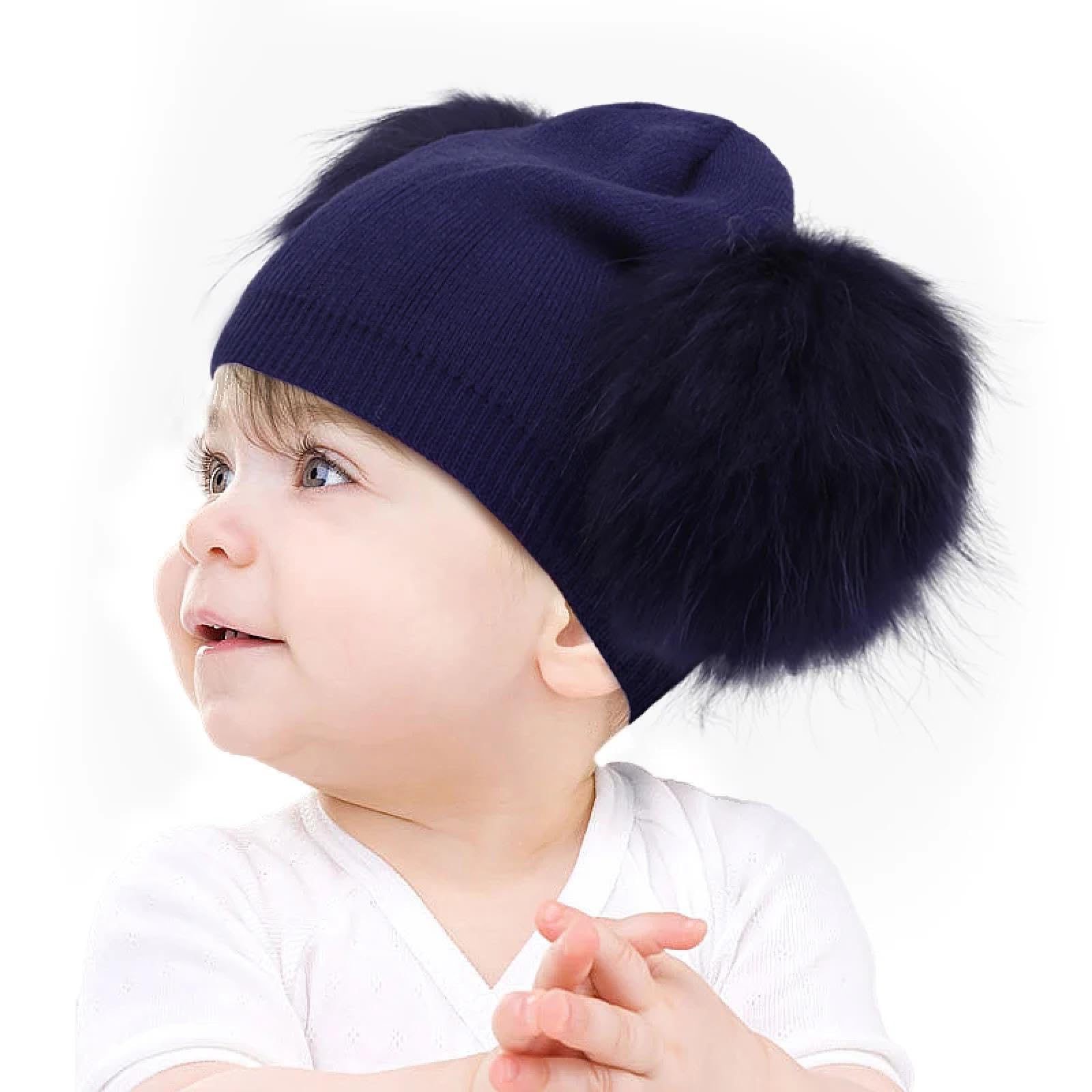 Strickmützen Hüte Mützen Caps Beanie Mütze Baby Winter Kinder Wollmützen Kinder Mütze Dicke Warme Strickmützen Outdoor Winddichte Hüte