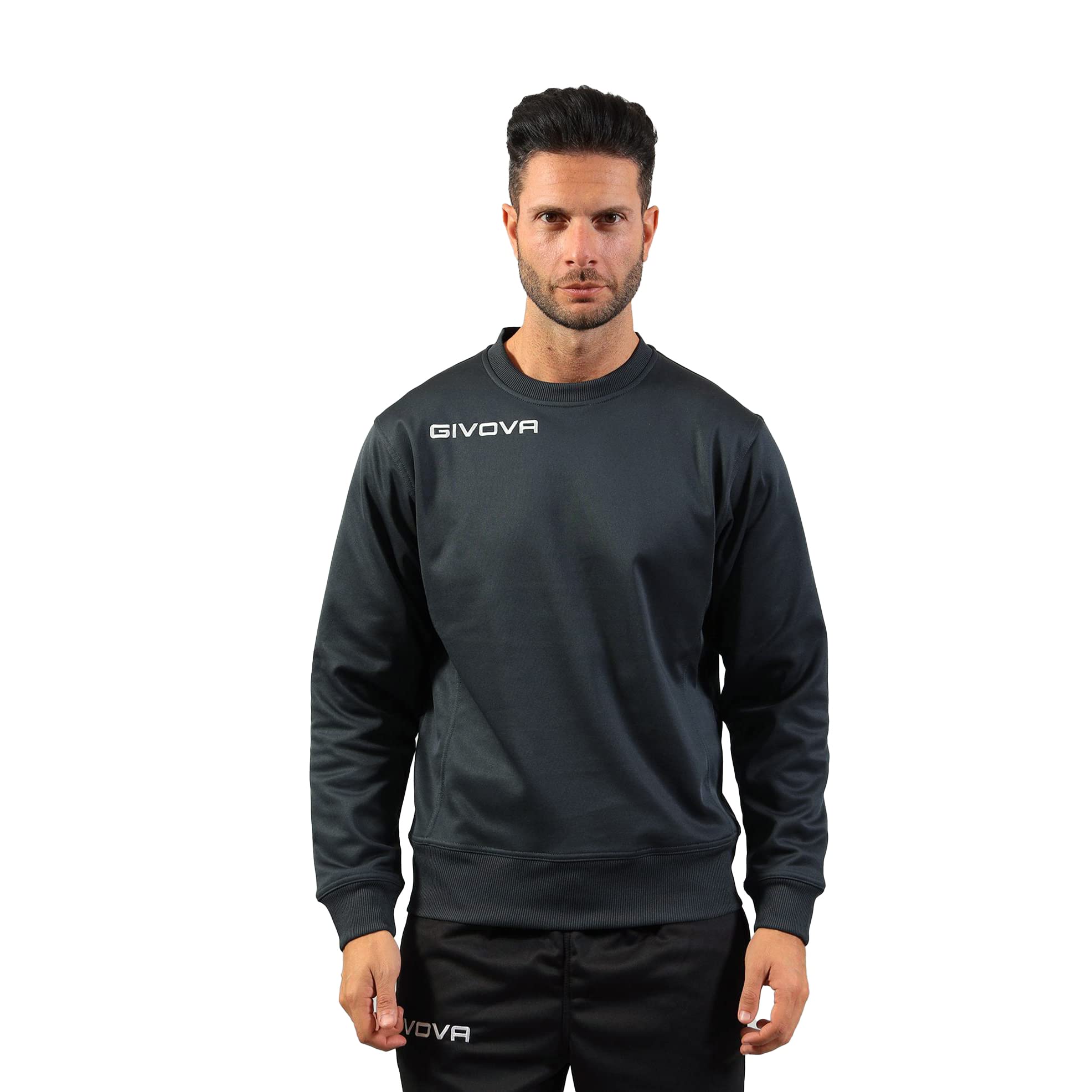 Givova Herren Grau One Trainings Sweatshirt Ma019-0023 Extra