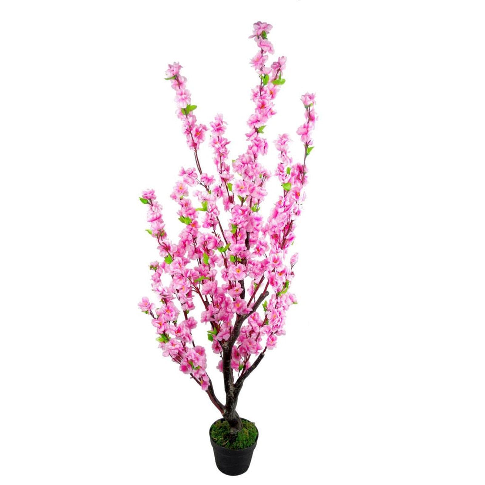 Leaf Design UK Realistic Artificial Blossom Tree Pink, 120cm, AZ-BLOSSOM