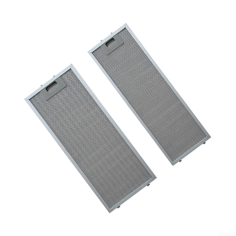 Paquete de 2 filtros de metal para campana extractora Teka TL2000 TL1-62, filtro de grasa de aluminio de 5 capas de 500 x 192 mm y 500 x 138 mm, pieza de repuesto de ventilación de cocina de