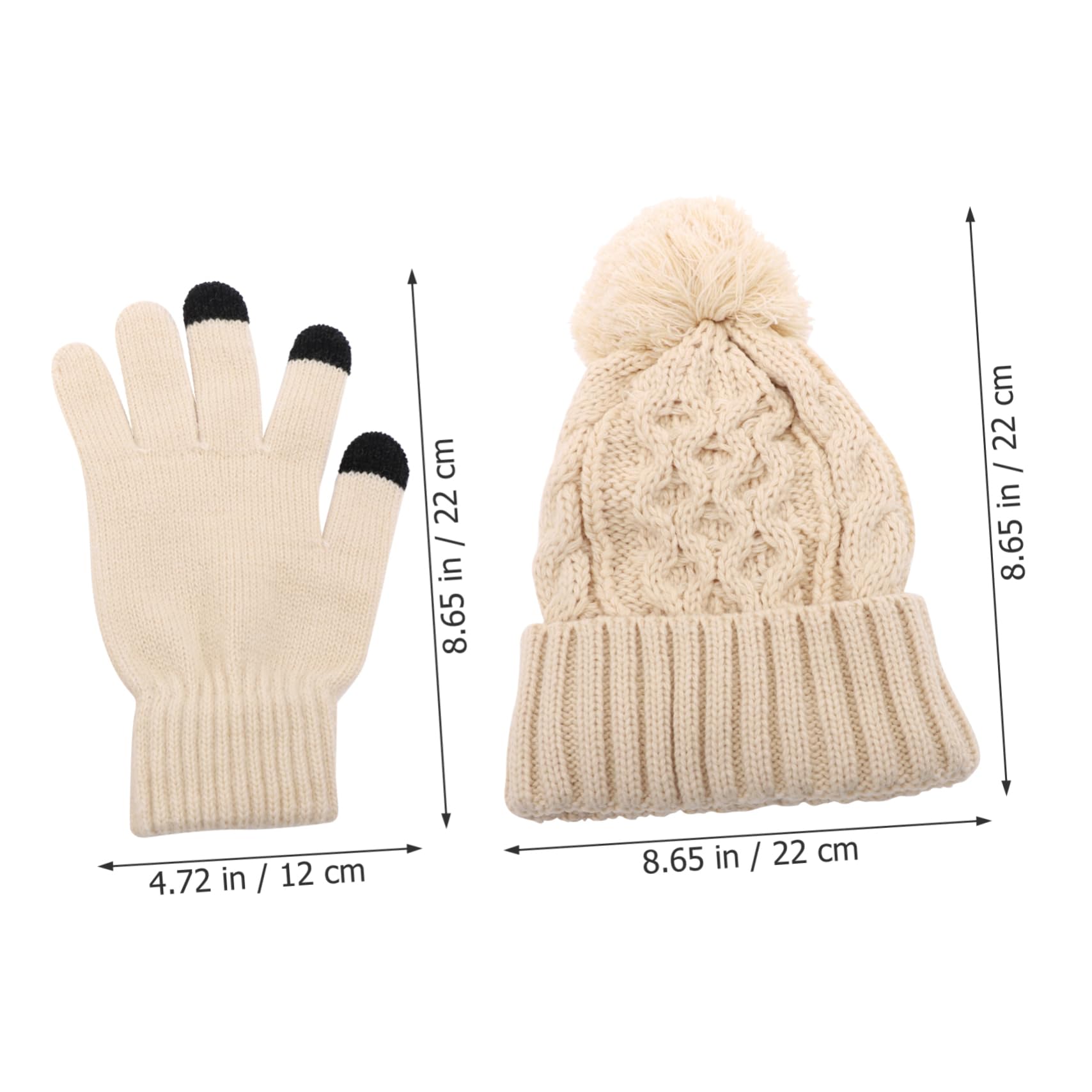 Healvian Gorro De Lana Bufanda Guantes Tres Gorros De Invierno Gorros Suaves Guantes Mitones De Invierno Bufanda De Punto Bufanda De Mujer Trajes De Invierno Para Mujer Guantes