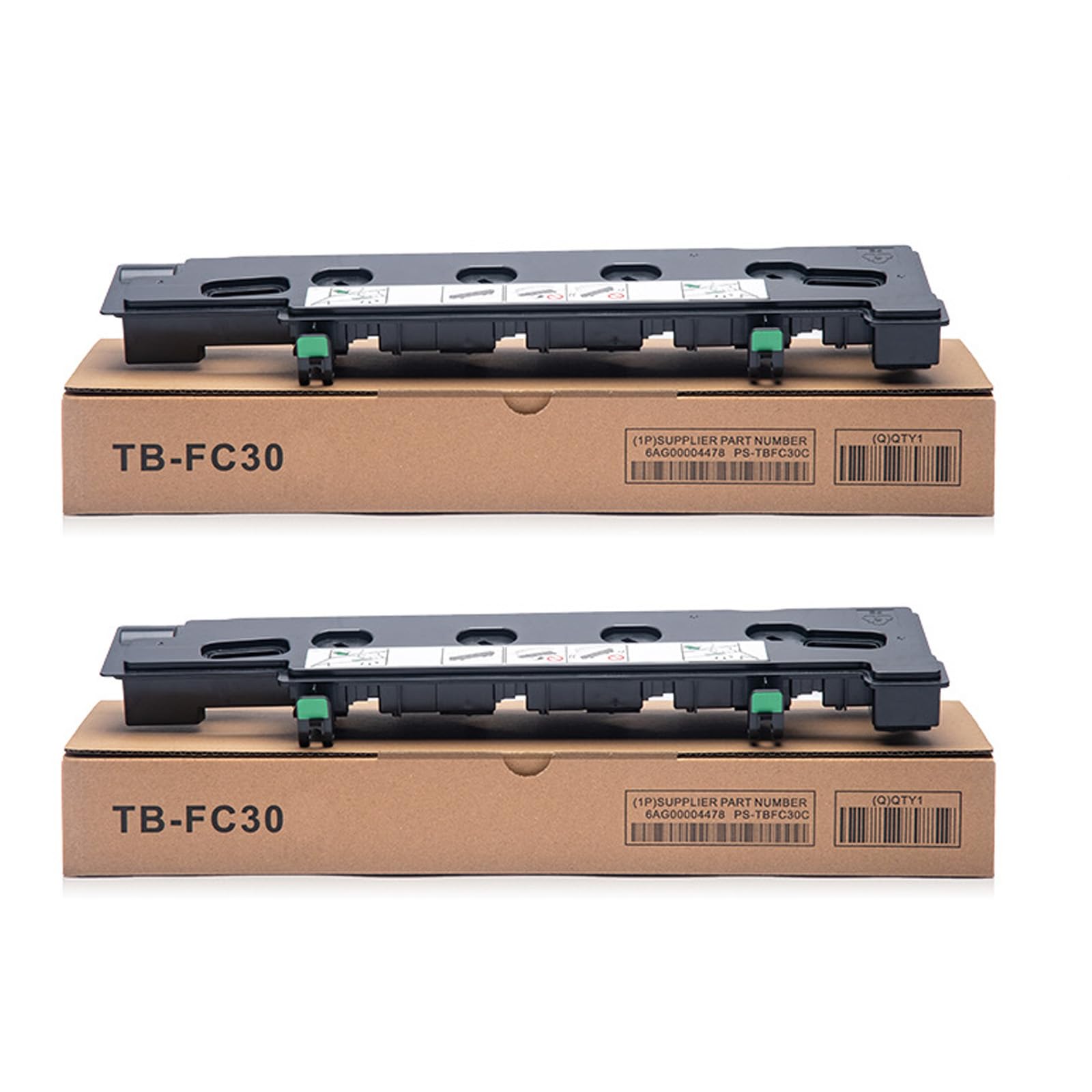 CAIDI Serbatoio Toner Usato Compatibile Sostituzione di Toshiba TB-FC30 TBFC30 da Utilizzare con Stampanti Toshiba E-Studio 2050C 2051C 2500AC 2510AC 2550C 2551C 3015AC 3505AC (2 Confezioni)
