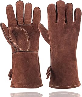 Fireproof Heat Resistant Leather Work Gloves