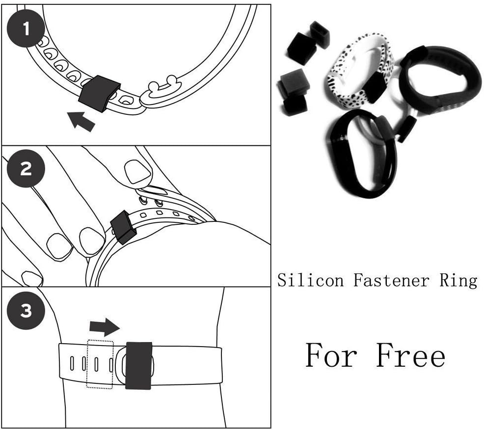 I-SMILE 15PCS Replacement Bands with Metal Clasps for Fitbit Flex/Wireless Activity Bracelet Sport Wristband(No Tracker, Replacement Bands Only)