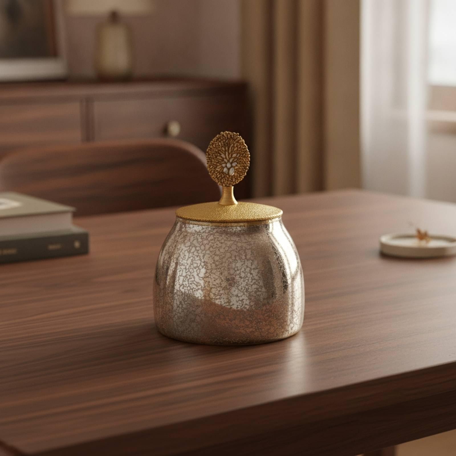rockible Barattolo con Coperchio Vintage Contenitore con Coperchio Salvaspazio Recipiente per Soggiorno, RD9029L