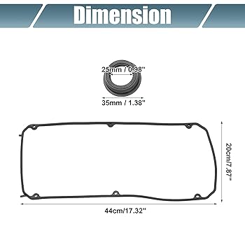Amazon.com: X AUTOHAUX 1Set Rubber Engine Valve Cover