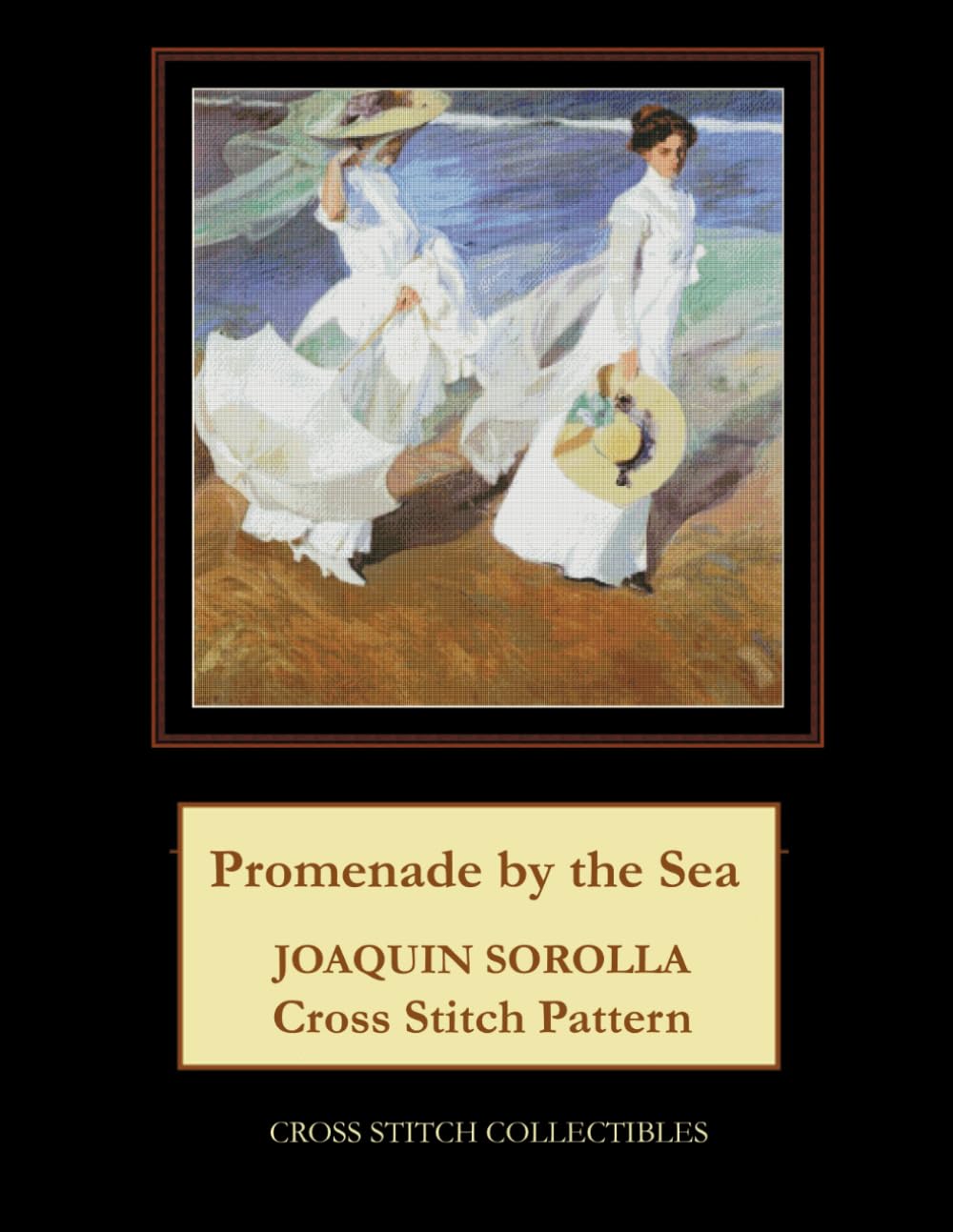 Strolling Along the Seashore: Joaquín Sorolla Cross Stitch Pattern