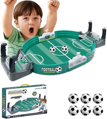 Juego interactivo de mesa de fútbol, 2024 nuevos mini juegos de pinball de fútbol de mesa con 6 bolas, mesa interactiva para padres e hijos,